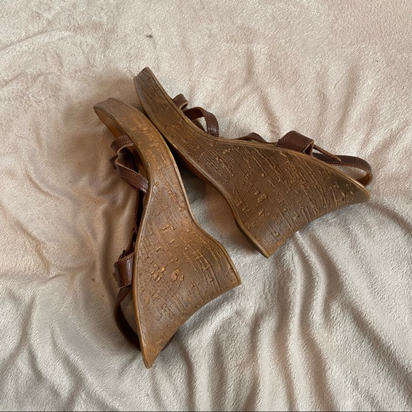 Nine West brown gladiator wedges - Picture 2 of 6